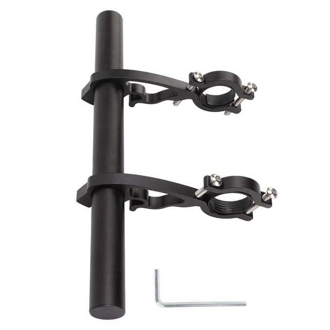 Multifunctionele Fietshandvatbeugel Aluminiumlegering Fietsstuur Extender Verlengstuk Montagebeugel black