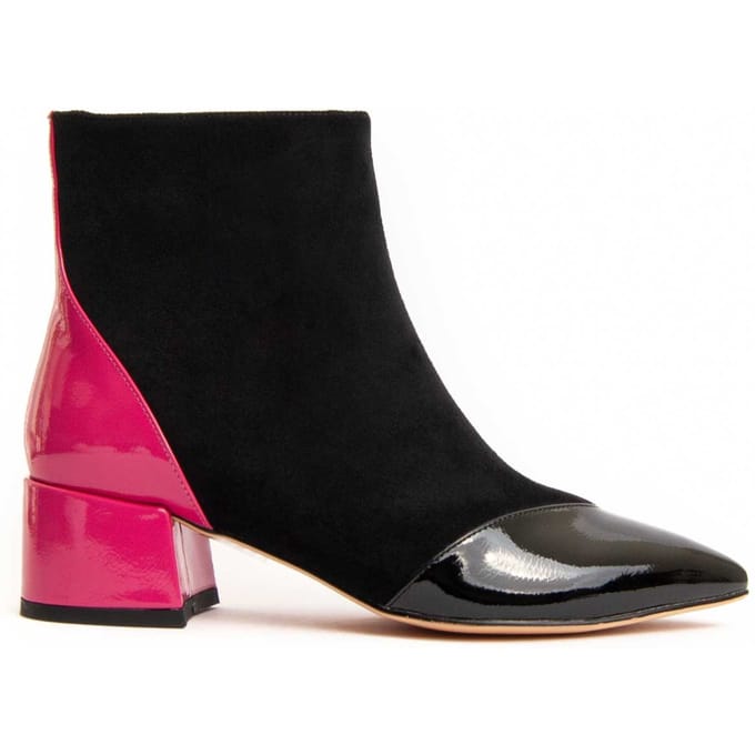 Botín De Tacón Para Mujer.  Montevita  Yeya  96689 37 zwart
