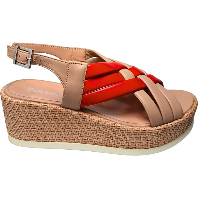 sa16085G9enap50B Pollini Vrouwen Nappa Multicolor