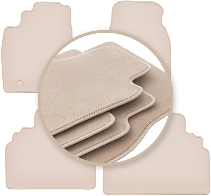 PREMIUM beige matten voor: Toyota Previa II minivan 2000-2005