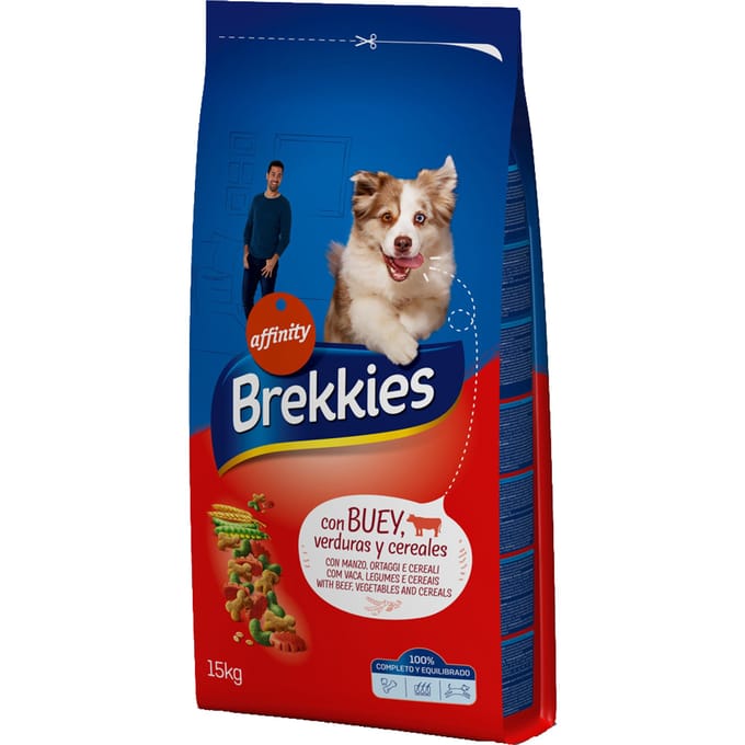 2x15kg Brekkies Mix Rund Hondenvoer