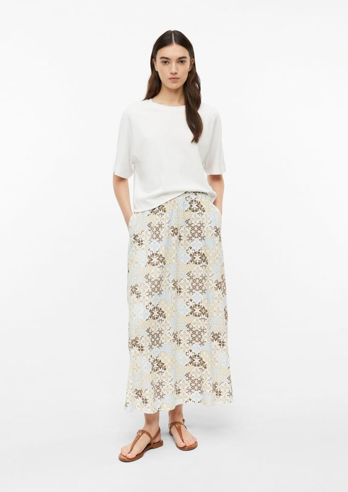 s.Oliver - female - Jersey rok met elastische tailleband en steekzakken
