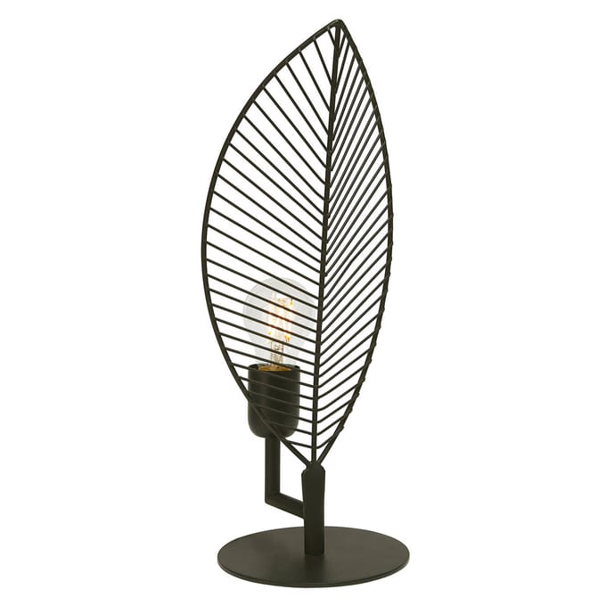PR Home Tafellamp Elm in bladvorm, hoogte 42 cm