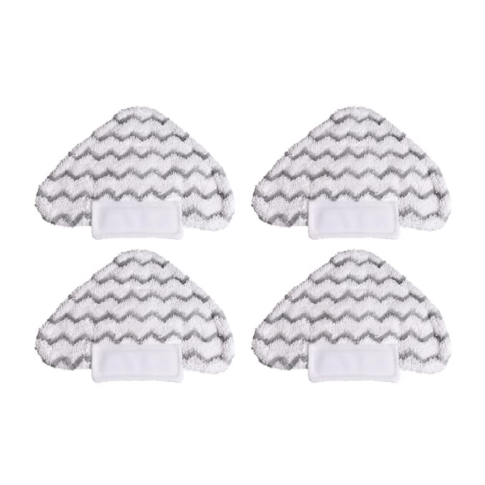 Ensemble de tampons de nettoyage, chiffon de remplacement pour Shark Lift-Away Pro et Genius Steam Pocket Mop 4 pcs Triangle white