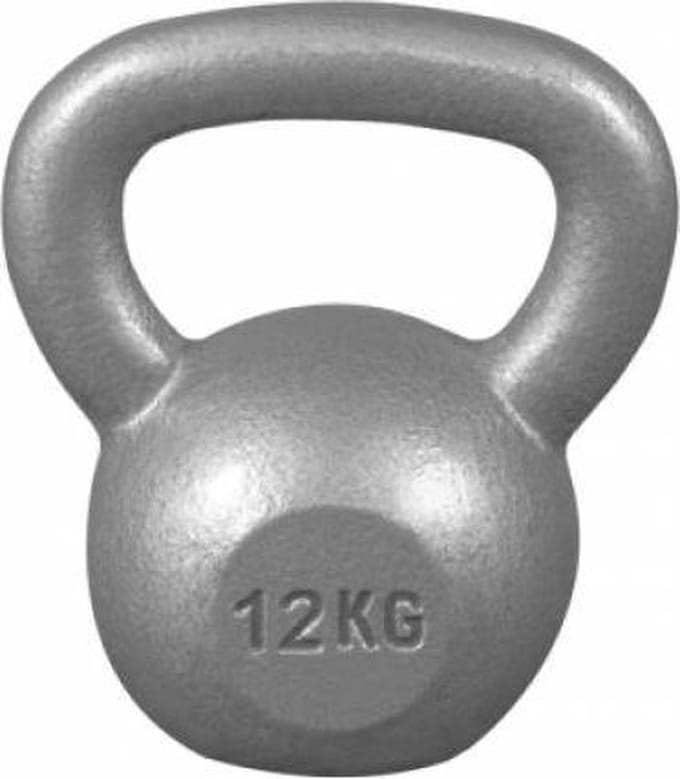 Gorilla Sports Kettlebell - Gewicht - Kettle Bell - Gietijzer - 12 kg