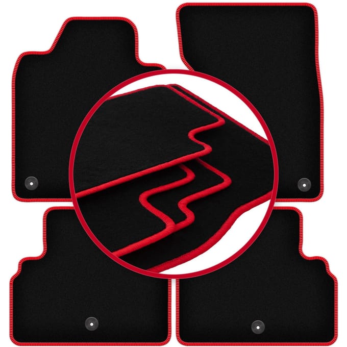 CARLUX-RED automatten voor: Infiniti Q50 sedan (2013-)