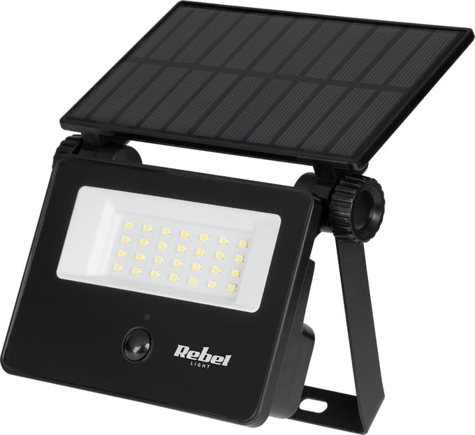 Rebel - Zonne-energie Tuinlamp - Bewegingssensor - 6W - 6500K