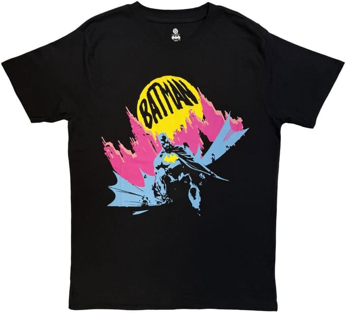 DC Comics Batman - City Scape Heren Tshirt - M - Zwart