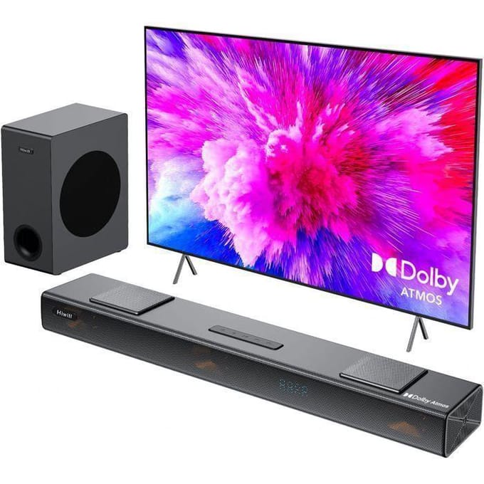 Barre de Son - HIWILL - A312 - 400 W - Dolby Atmos - Bluetooth - 3.1.2 canaux