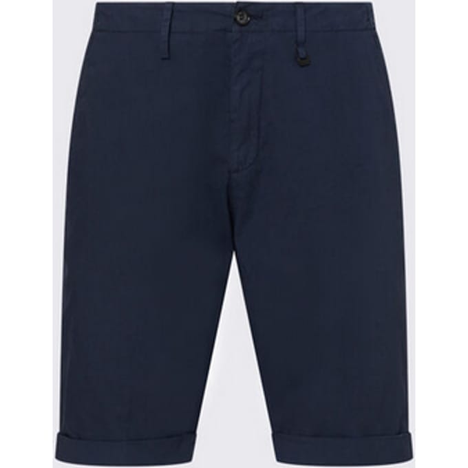 donkerblauwe bermuda man