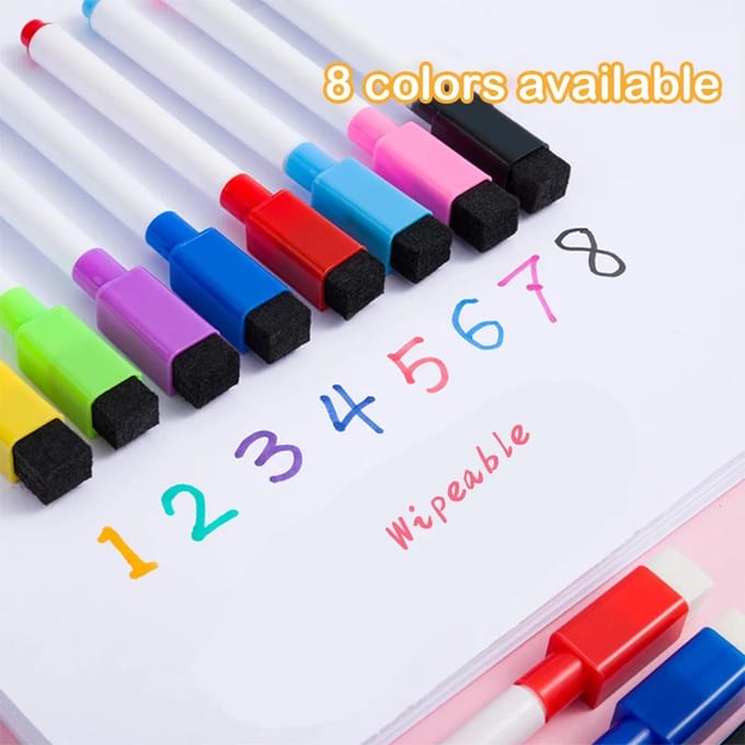 Magnetische Uitwisbare Whiteboard Pen Kleuropties Schoolbord Notitie Nummering Kantoor Schrijfwaren Onderwijsmaterialen voor Klaslokaalgebruik orange