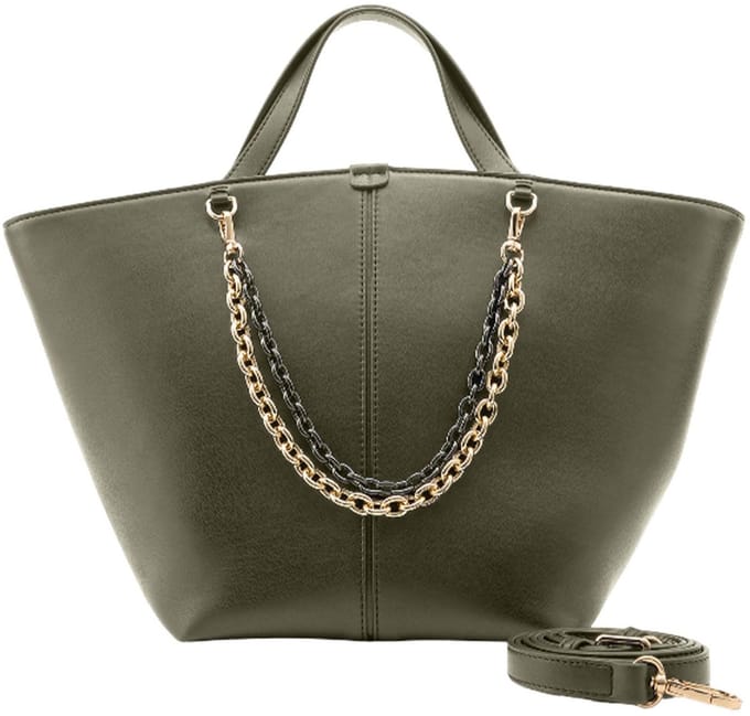 SEIDENFELT MANUFAKTUR handtas schoudertas Lainio Handbag Khaki kaki