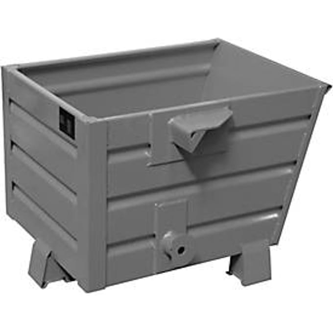 Stapelbare kiepbak BSK 30, grijs