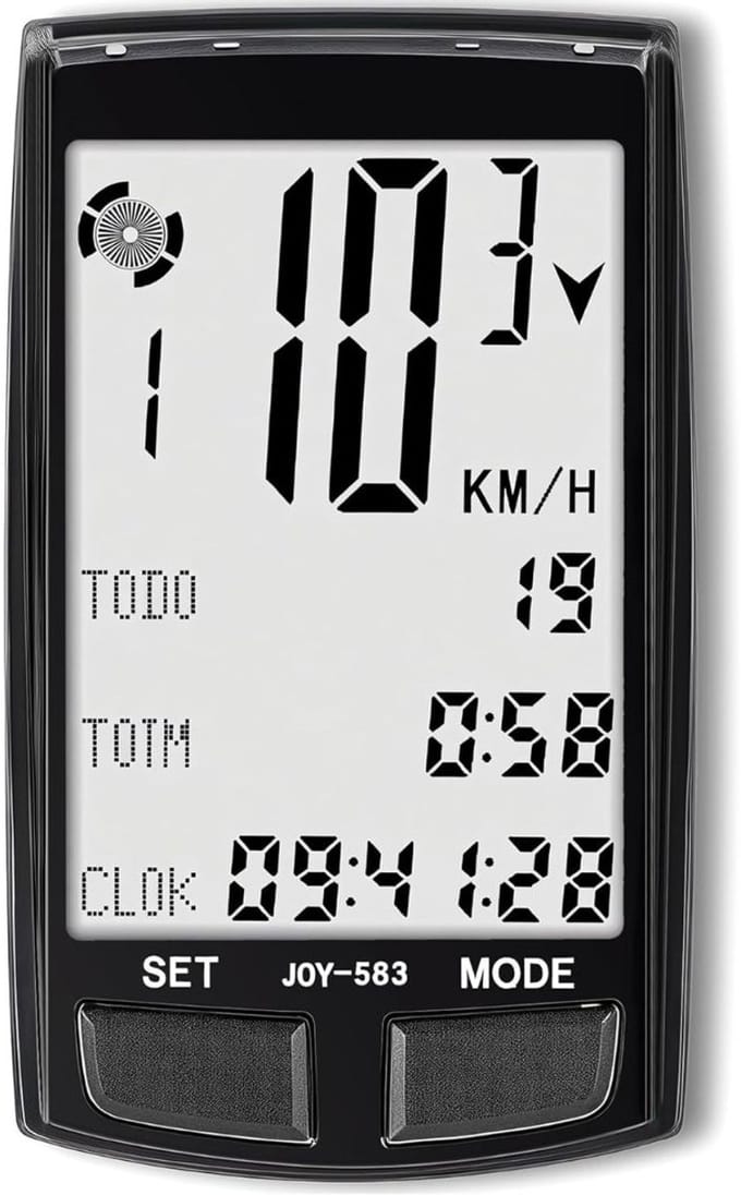 CLGP® Kilometerteller Fiets - Snelheidsmeter - Fietscomputer Draadloos