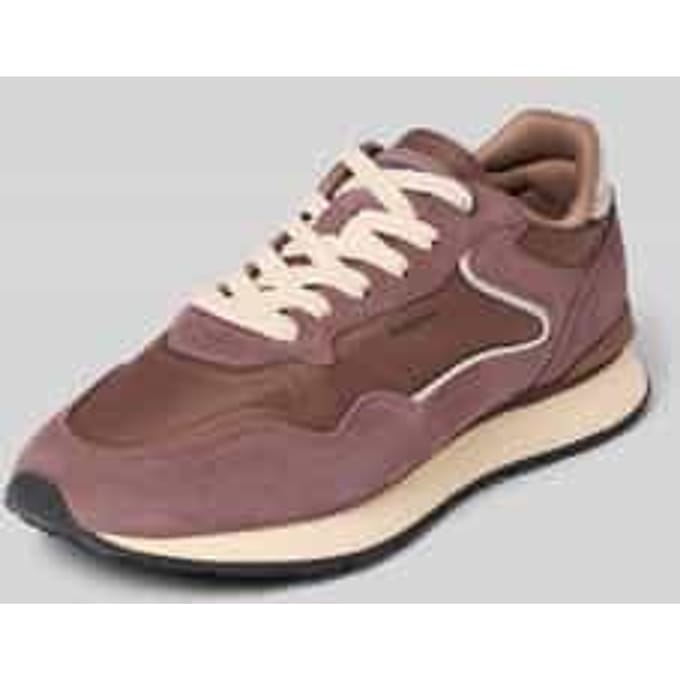 Sneakers van leermix model 'City'