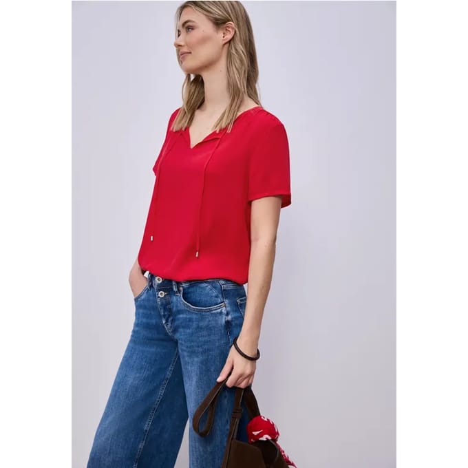 Blouse met koorddetail