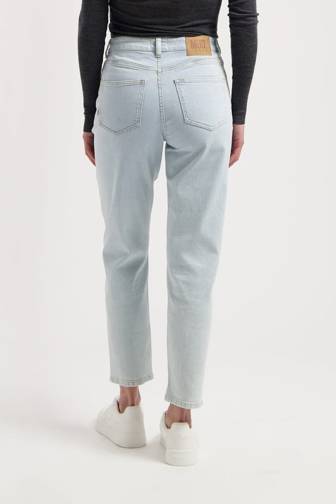 Mud Jeans Mams High Tapered Light Stone Größe: W26L32 | Jeans Outlet | Damen