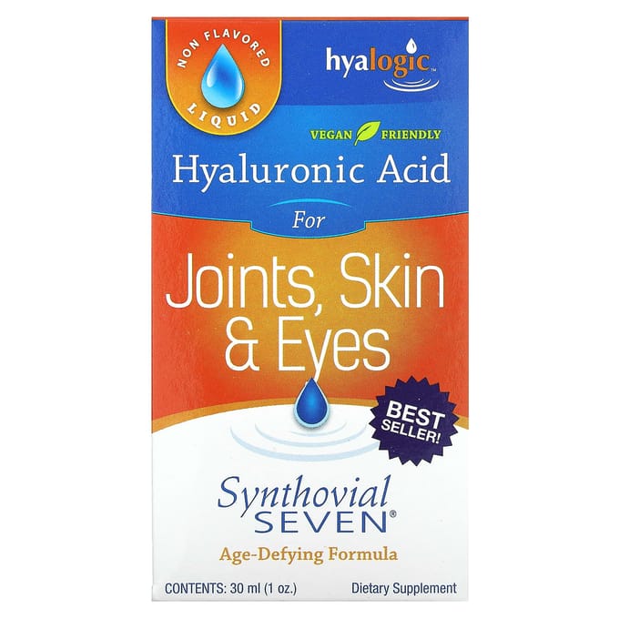 Hyaluronzuur voor Gewrichten, Huid en Ogen, Synthovial Seven, 30 ml(1oz)