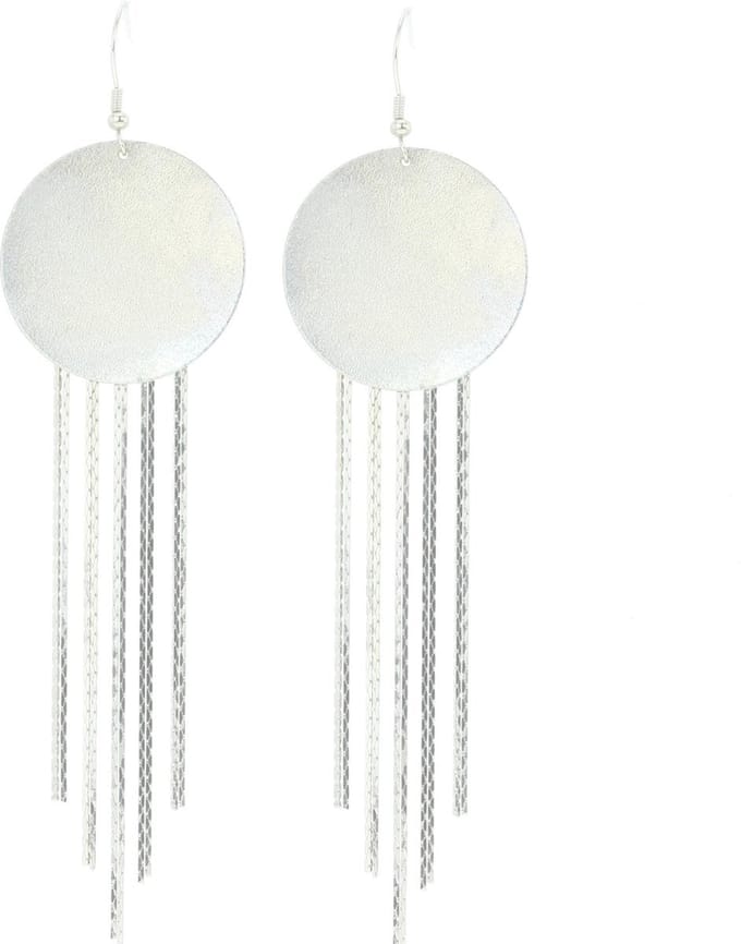 Behave - Lange oorhangers zilverkleur