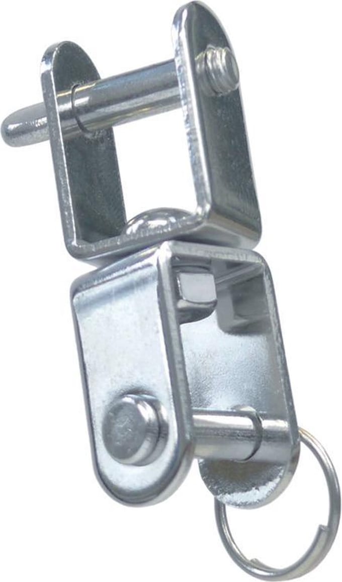 Gaffeloog dubbel vlak 5 mm RVS-304