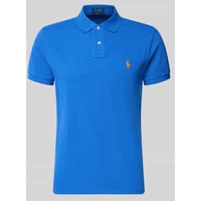 Slim fit poloshirt van puur katoen