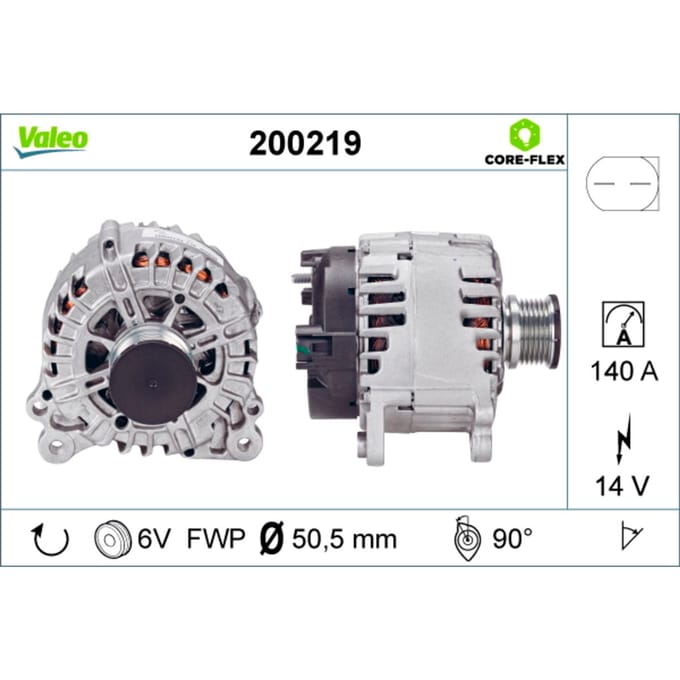 Driefasige generator VALEO 200219