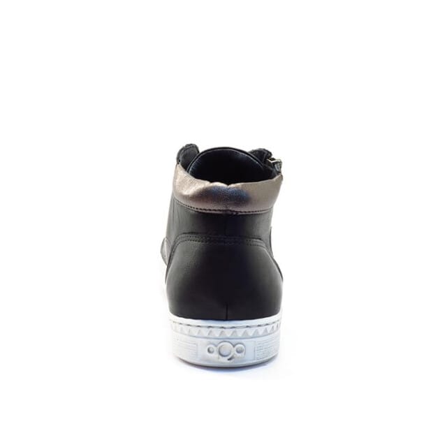 Aqa Zwart Leren Dames Sneakers - Zwart - 36