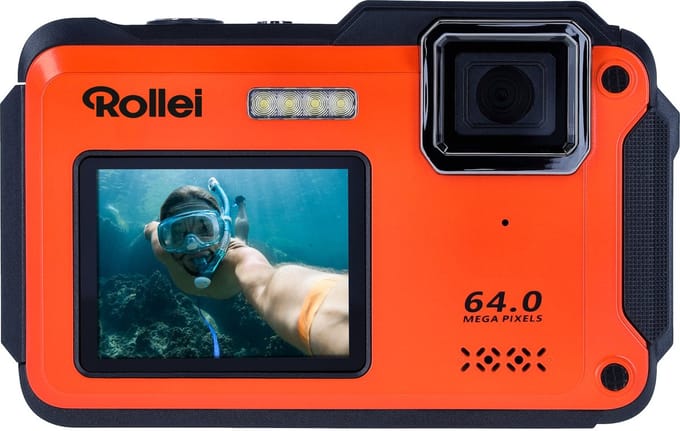 Rollei Sportsline 64 Selfie Oranje Compactcamera