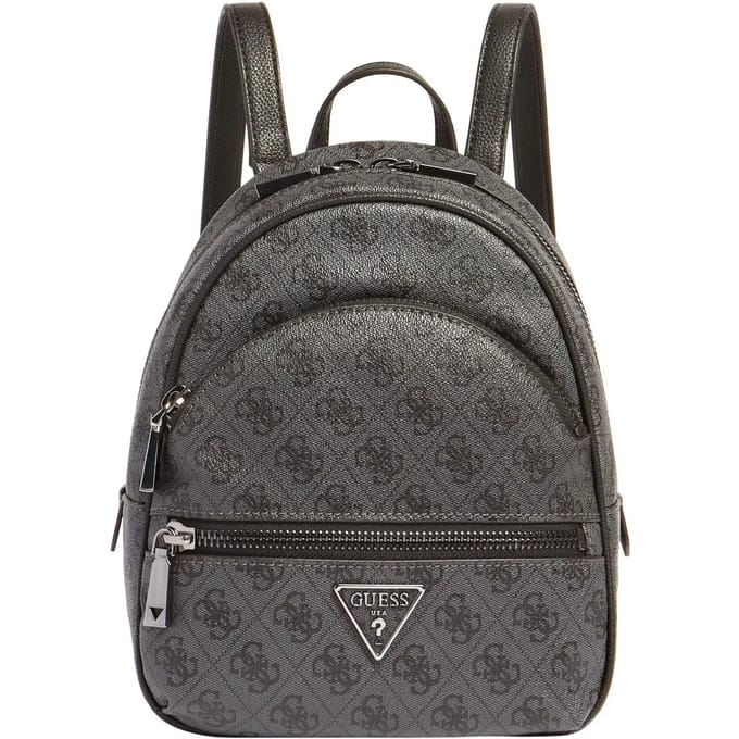 GUESS vrijetijdsrugzak rugzak Manhattan II Backpack Coal Logo donkergrijs