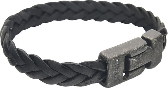 Josh Vintage Bruin Armband 24456-BRA-VB/COGNAC (LENGTE: 20.50-22.50 CM)