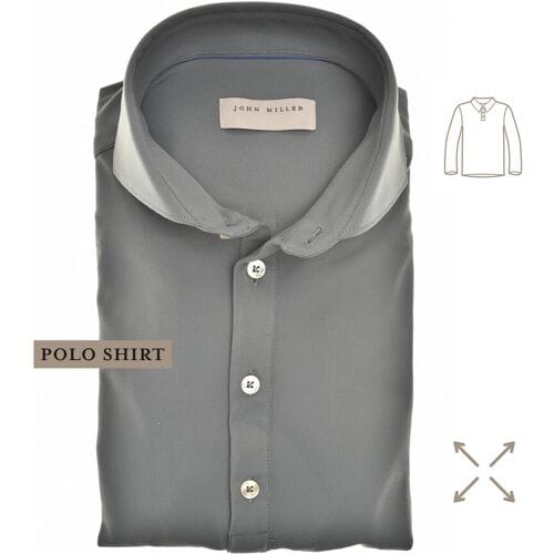 John Miller Polo Hyperstretch Performance Button Donker Groen / male