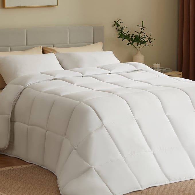 CASABEL dekbed 220x240 cm, 450 g/m² polyester, 4 seizoenen - ademend, thermoregulerend, wasbaar