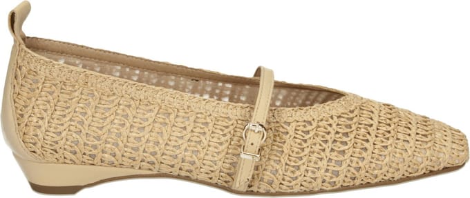 Pedro Miralles - 18531 RAFIA CROCHET - Instappers - Kleur: Wit/beige - Maat: 41