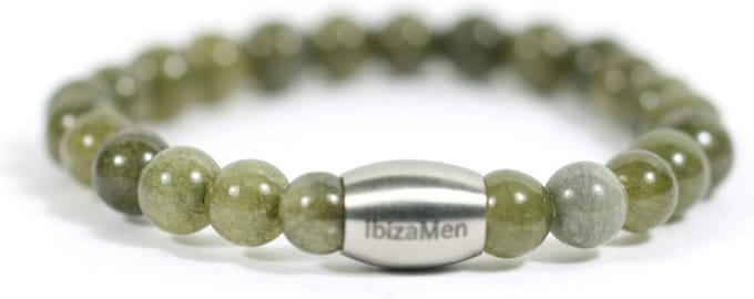 Ibizamen KIDS - jongens - armband - edelsteen - agaat - 6mm - 14cm