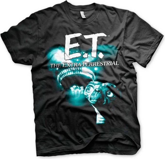 E.T. Heren Tshirt -XL- Duotone Zwart