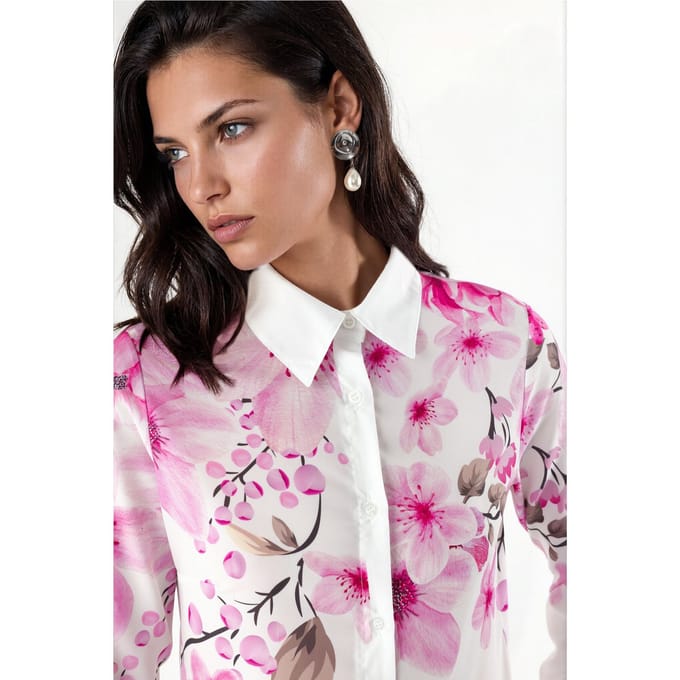 Bloemig Gedrukt Langsleeve Shirt