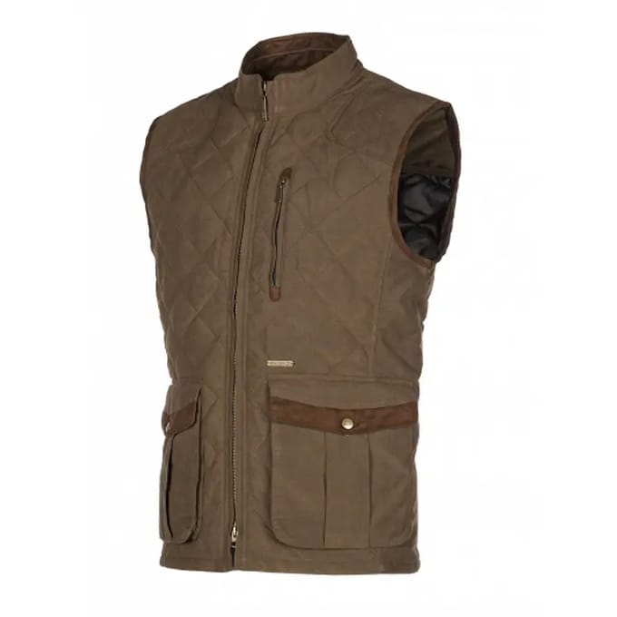 Elegante gewatteerde mouwloze wollenjas Baleno Thames
