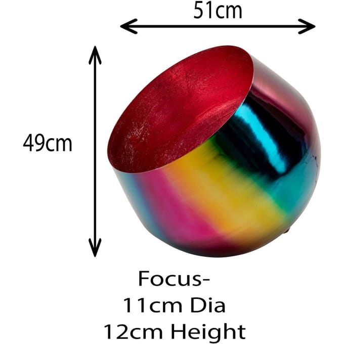 KARE vloerlamp Rainbow, Ø 51 cm, veelkleurig, staal, E27