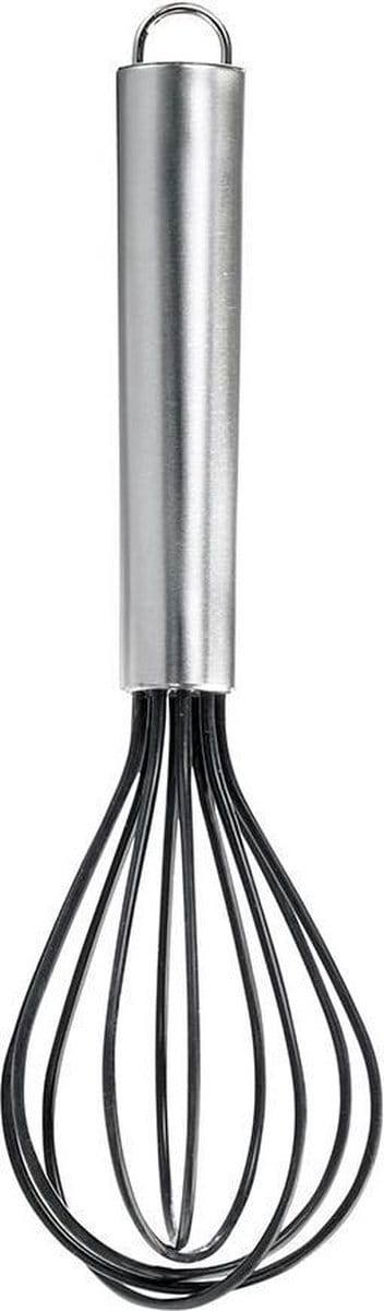 Eva Trio - Keukentool Garde met Silliconen Coating 20 cm - Roestvast Staal - Zilver -