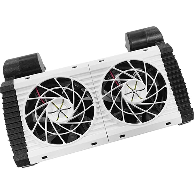 Aquarium Koelventilator 2/4 Hoofd Aquarium Chillers Koelventilator Windsnelheid Verstelbare Aquarium EU 2 Fans black
