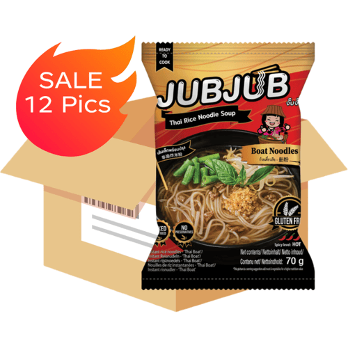 JUBJUB Instant rijstnoedels ThaiBoat 70 g x 12 (Doos)