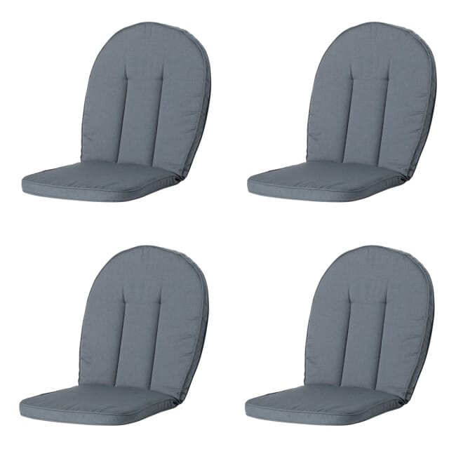 Madison - Tuinkussen Kettler Comfort/Prince Rib grey - Ca. 105x52 cm - Set van 4
