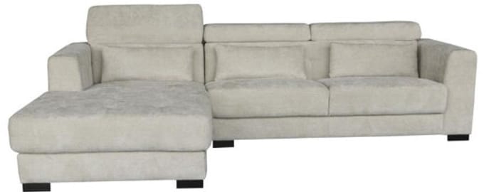Tower Living Brighton Chaise L + 3-AR - fabric XS85 15 Ivory