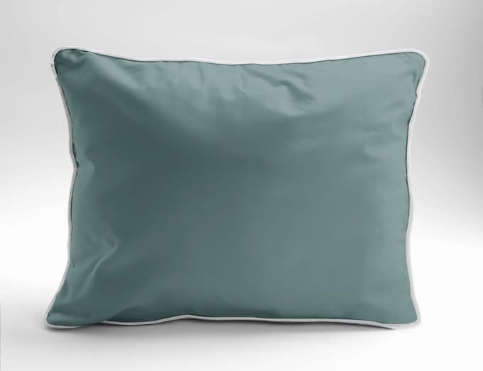 Mako satijn kussensloop 50x60cm - Mintgroen - Premium Katoen