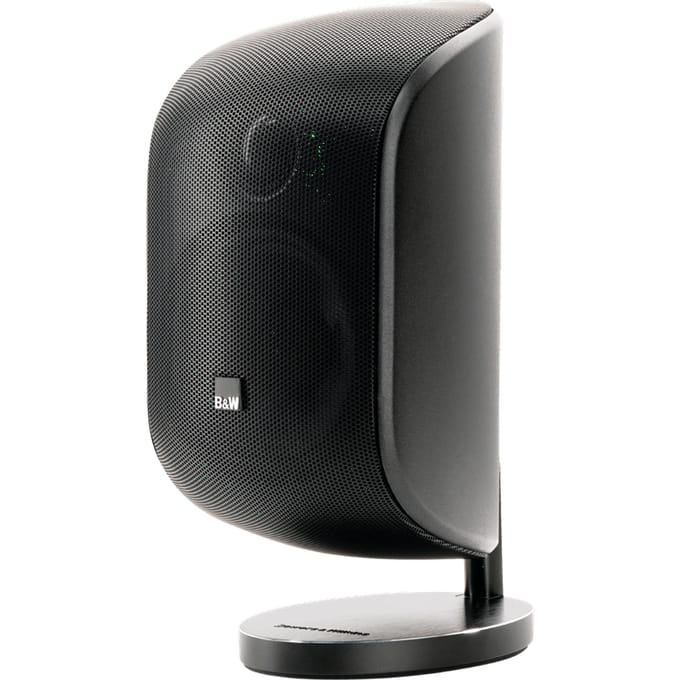 Bowers & Wilkins M-1 - Compacte Muur Speaker incl. Muurbeugel met Kogelgewricht - Zwart (per stuk)