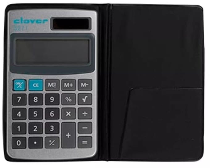 Clover - Rekenmachine 5271 met beschermingsetui