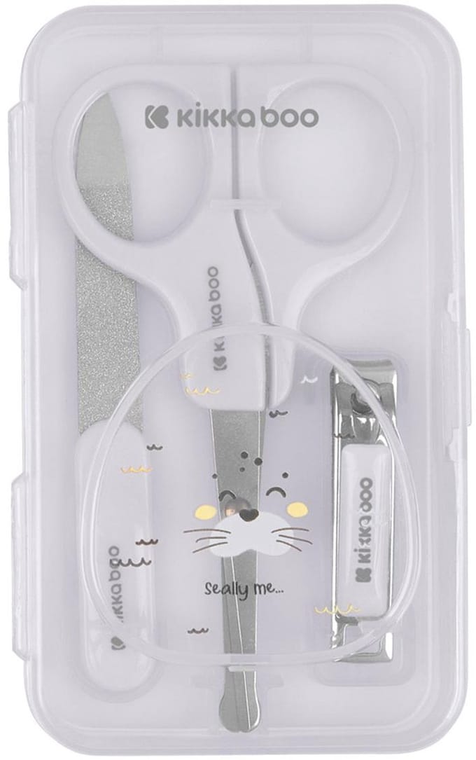 Kikkaboo Seally Me Manicure Set - Grijs