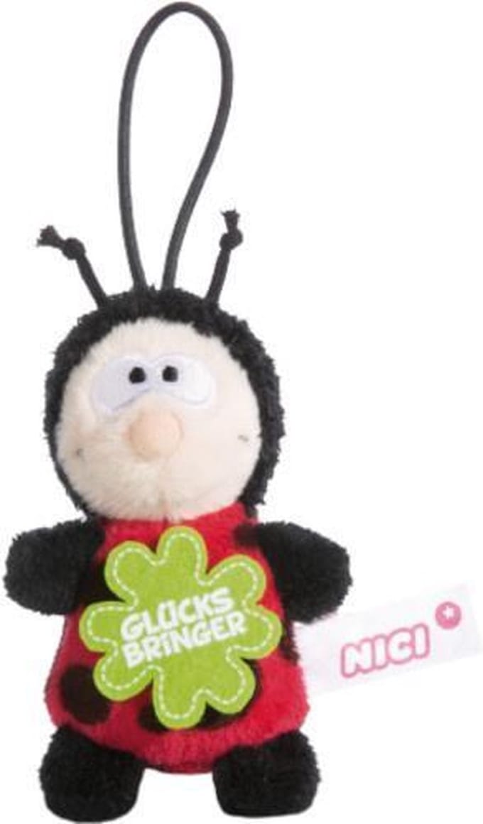Nici Sleutelhanger Ladybird 8 Cm Zwart/rood/groen