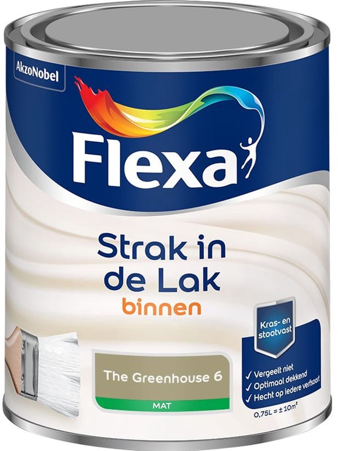 Flexa - Strak In De Lak Binnenlak Mat - The Greenhouse 6 - Mengverf - 750 Ml