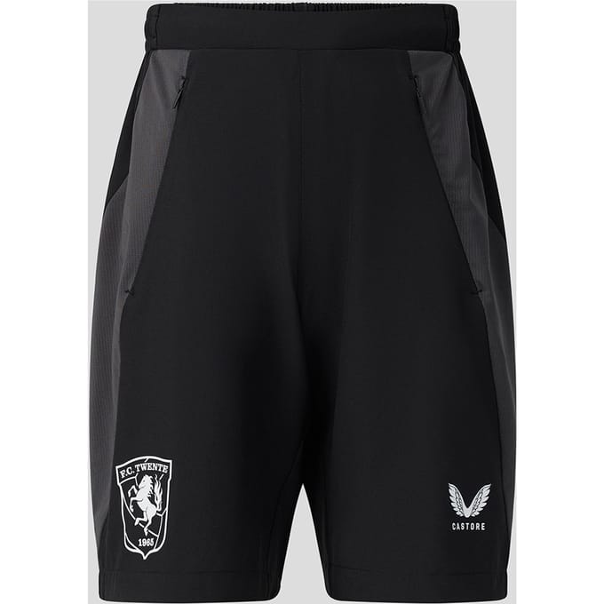 Fc Twente Training 26/27 Coaches Long Line Short Met Zakken - Junior - Zwart